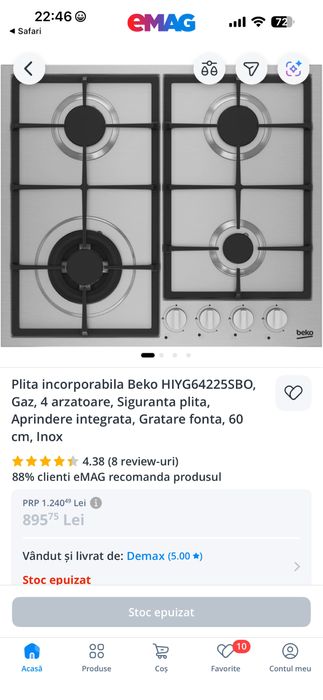 Plita incorporabila Beko