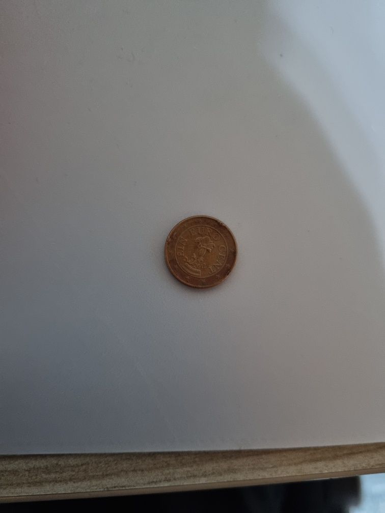 Monedă 1 cent cu erori de batere