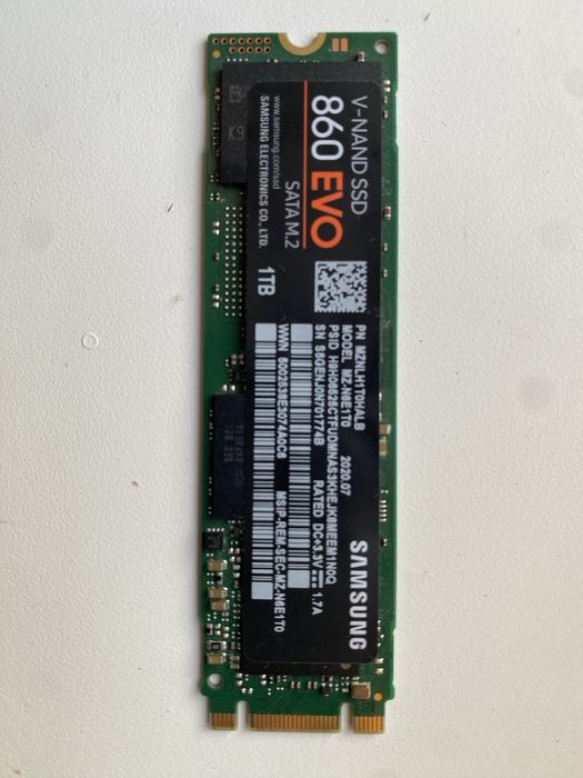 Samsung SSD M2 EVO 860 1T