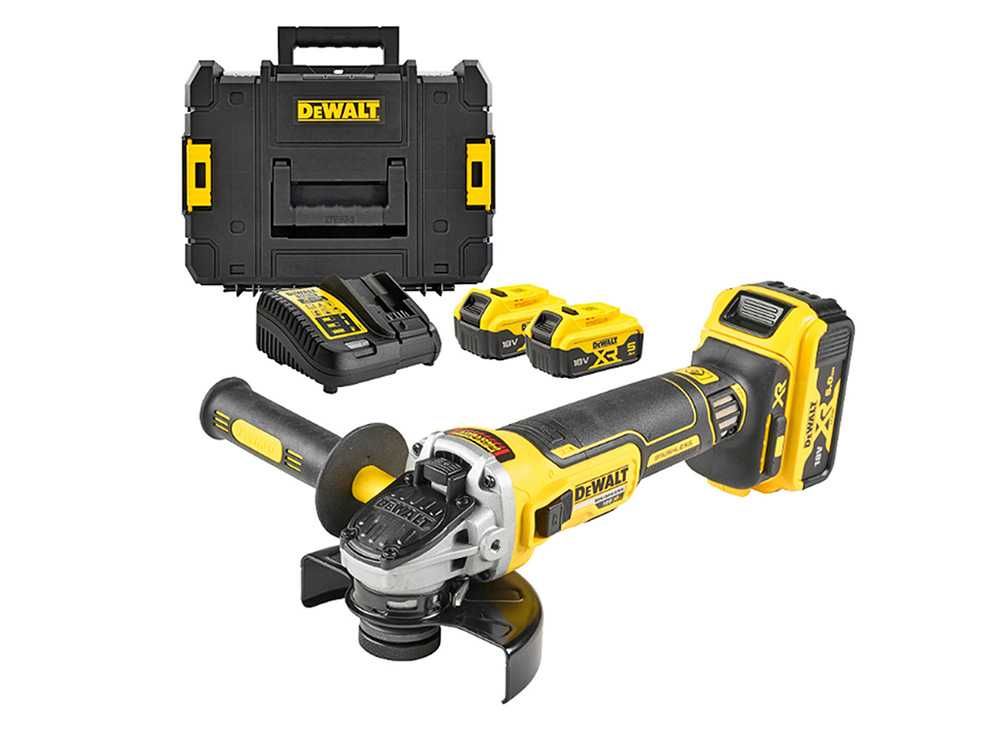 Ъглошлайф акумулаторен DeWALT DCG405P3, 18V, 3x5Ah, 125 мм, безчетков