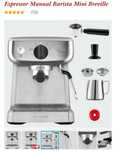Espressor manual Breville Barista Mini, grup 58mm, steam wand, latiera
