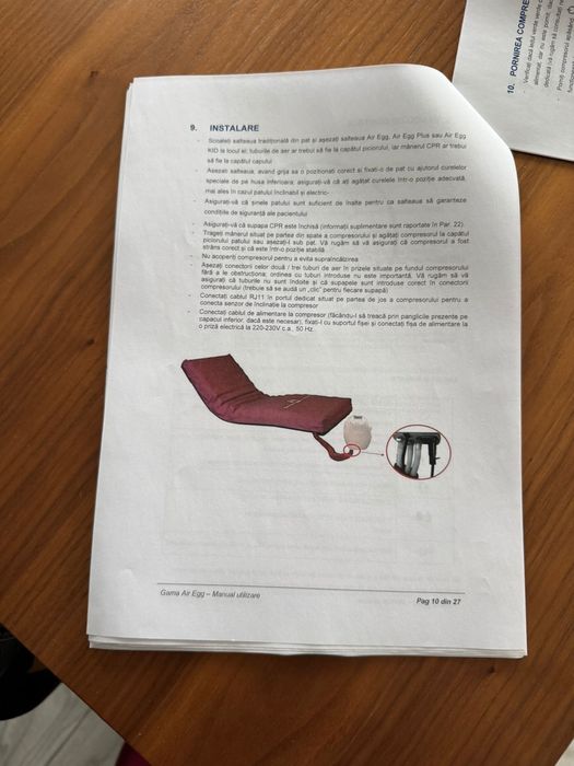 Saltea antiescara cu compresor air