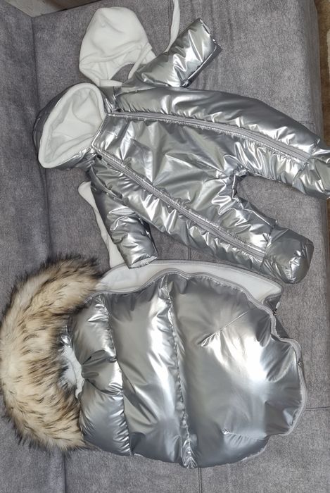 Комбинезон детский+ кокон+шапка+снуд