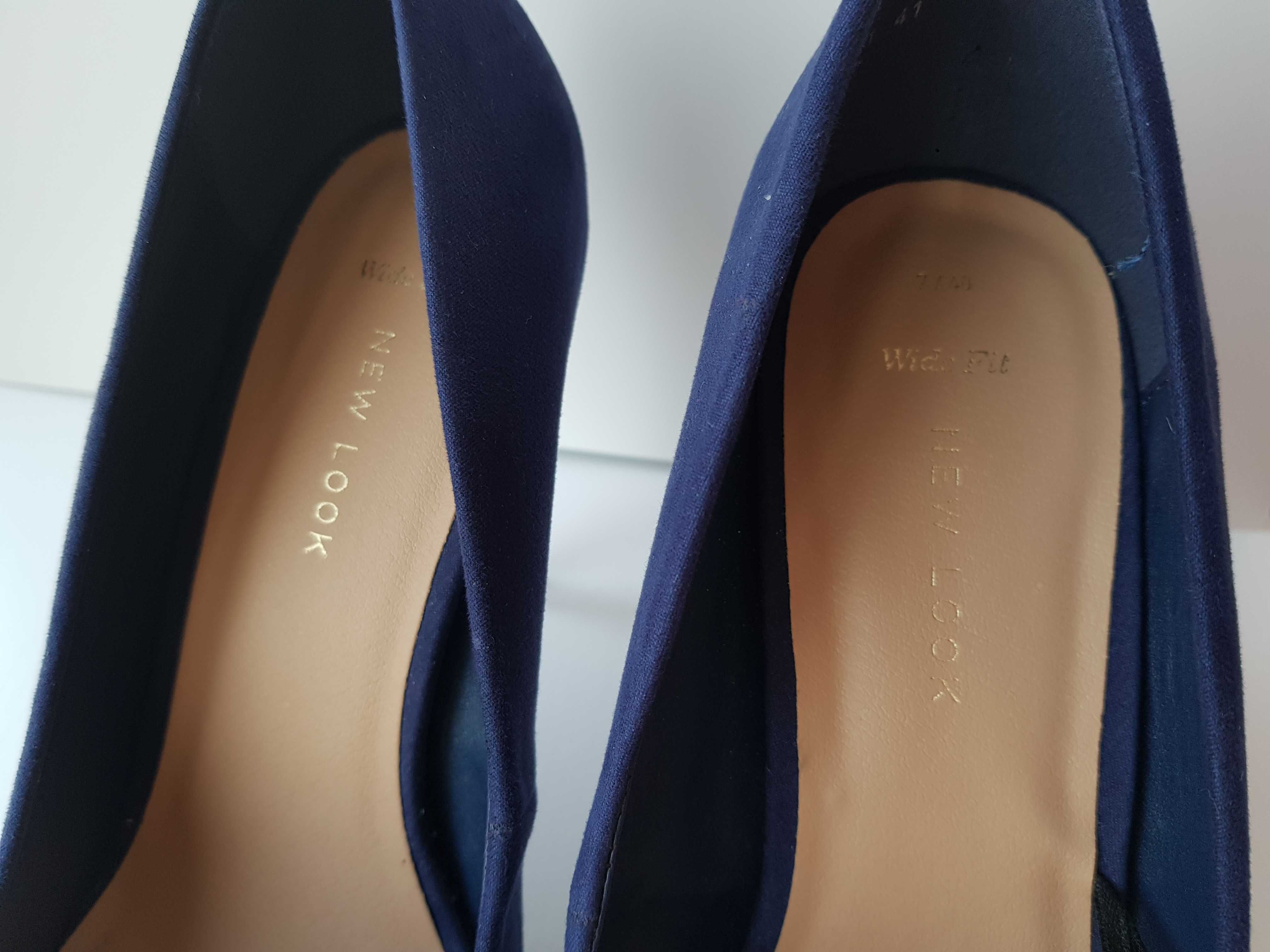 Pantofi bleumarin eleganti stiletto NEW LOOK