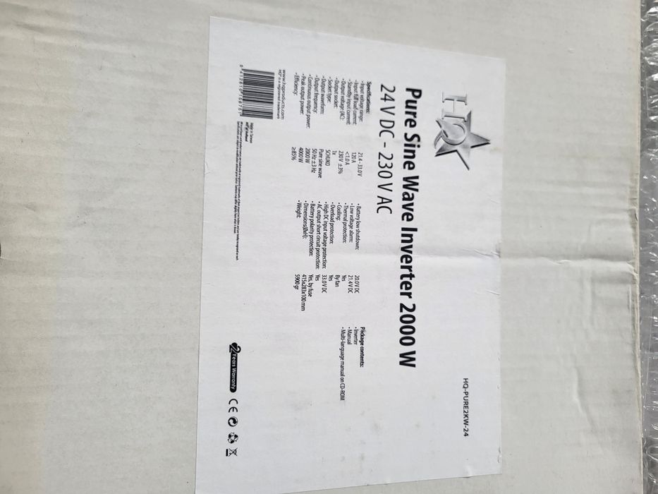 Vand invertor nou. Sinus pur.