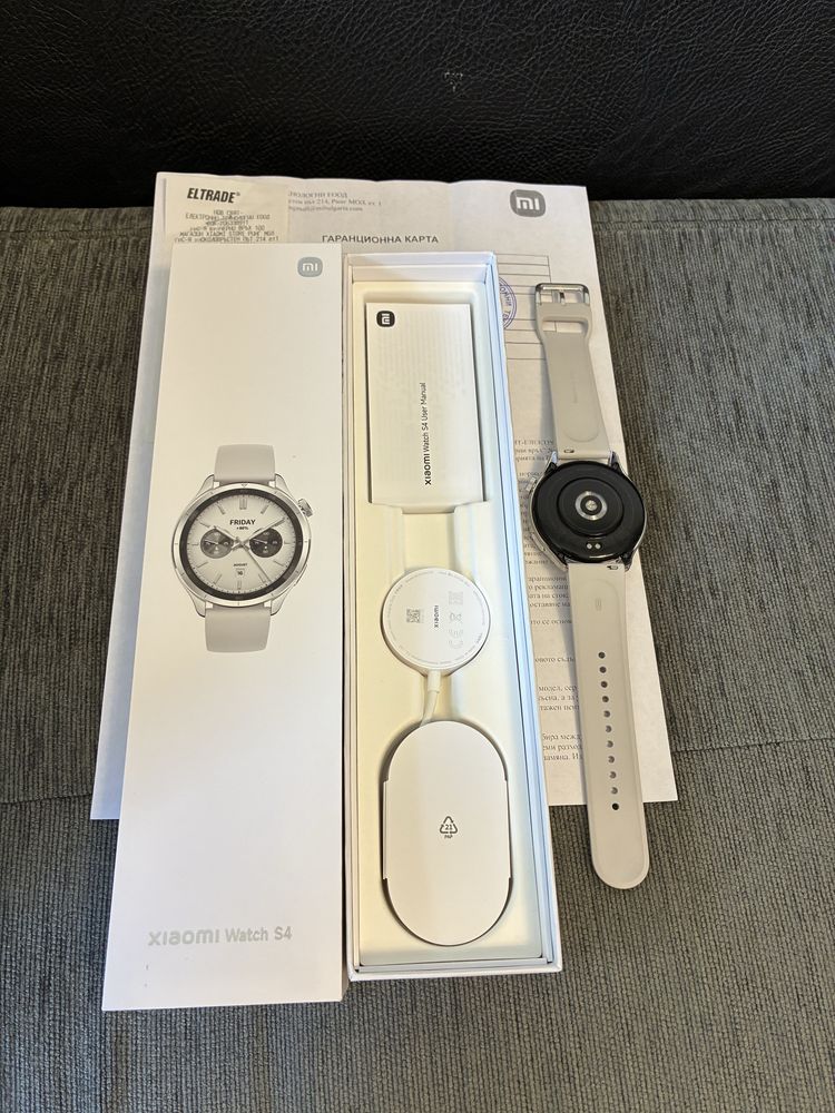 КАТО НОВ Xiaomi Watch S4 Xiami Store Гаранция 2025 г. White