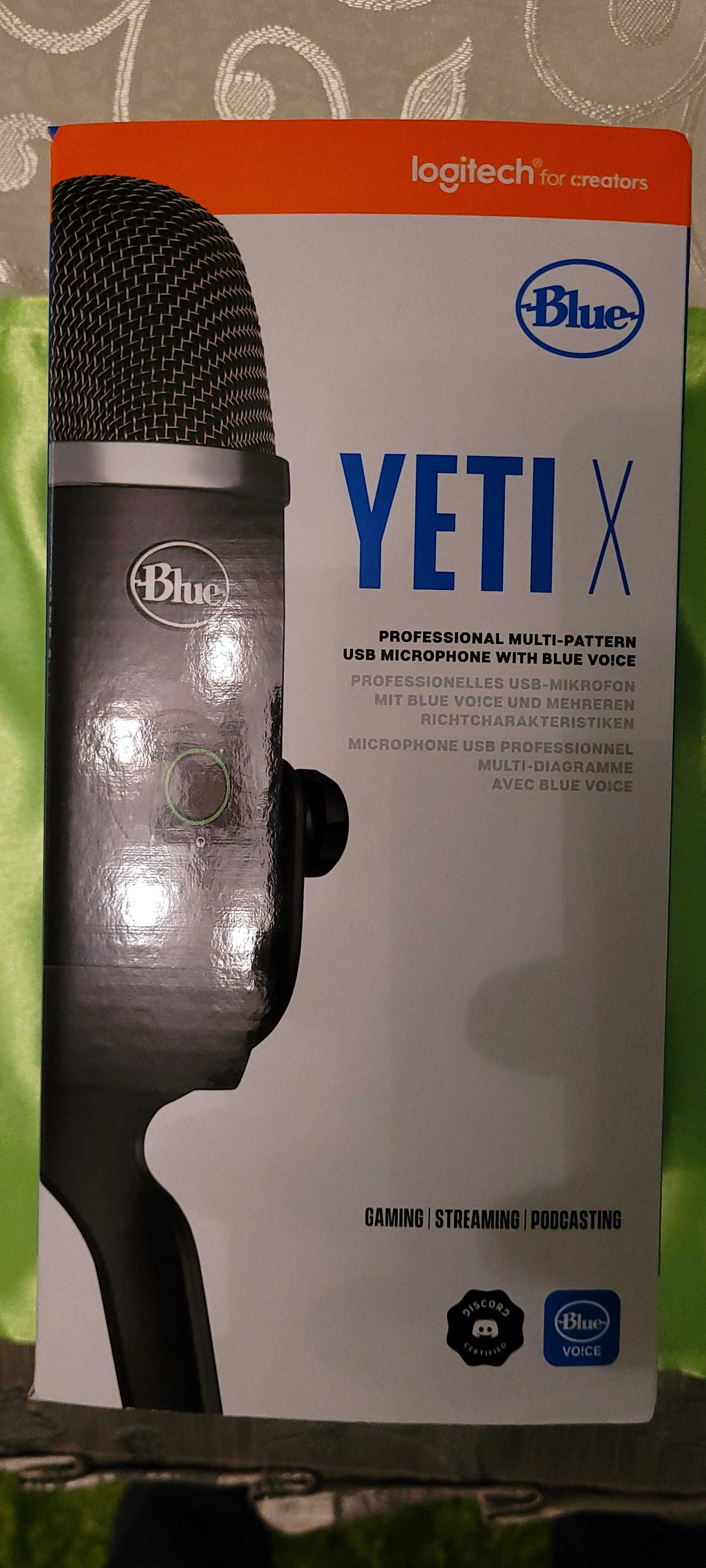 Microfon Profesional Blue Yeti X Professional, PC & Mac,Gaming,Podcast