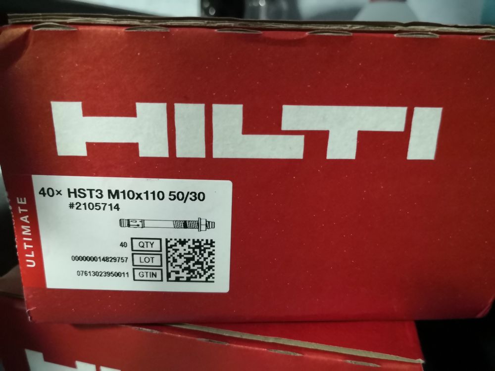 Анкери хилти/hilti M10 HST3
Сегментен анкер HST3 M10x110 50/30