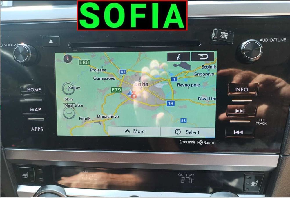 2025 SD card Субару карта навигaция Subaru GEN2 Forester Legacy