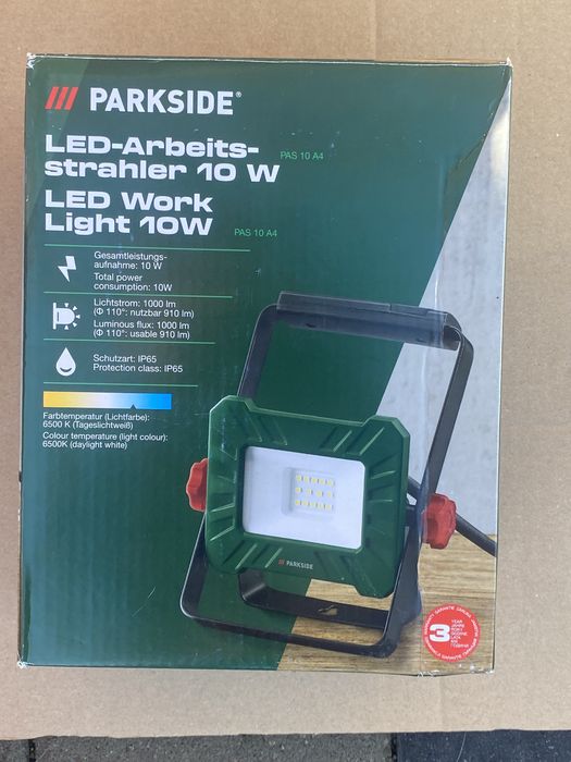 Far de lucru PARKSIDE LED PAS 10 A3, 10 W, 1000 lm
