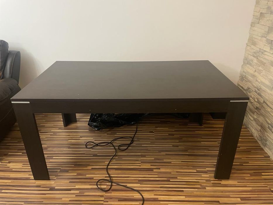 Masa living lemn neagra - extensibila
