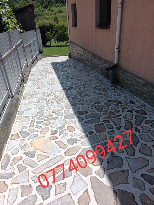 Piatra naturala de munte pentru pavaj.