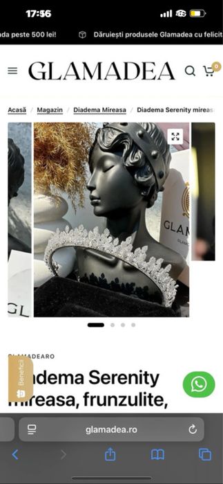 Diademă pentru mireasă