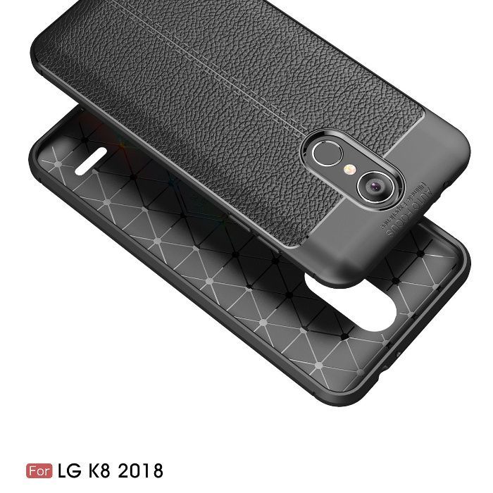 Husa / Bumper Antisoc model PIELE pt. LG K8 2018 / K9 , V50 ThinQ 5G