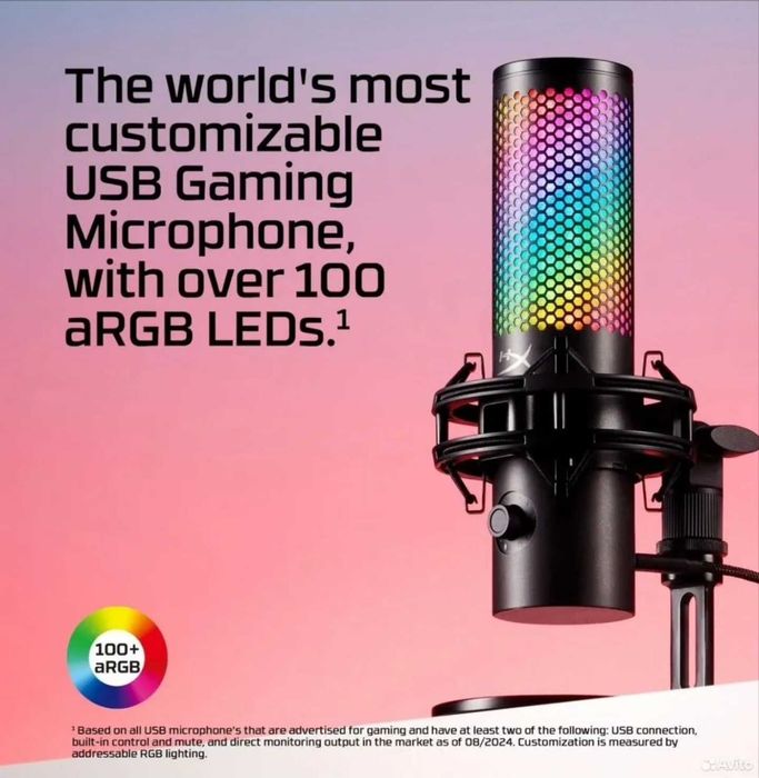 Микрофон HyperX Quadcast 2 S