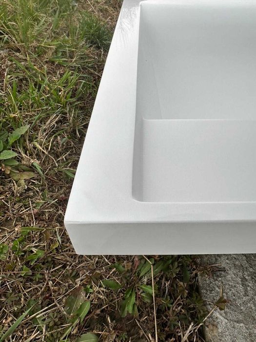 Lavoar compozit mineral, montaj semi-incastrat, 100x47 cm