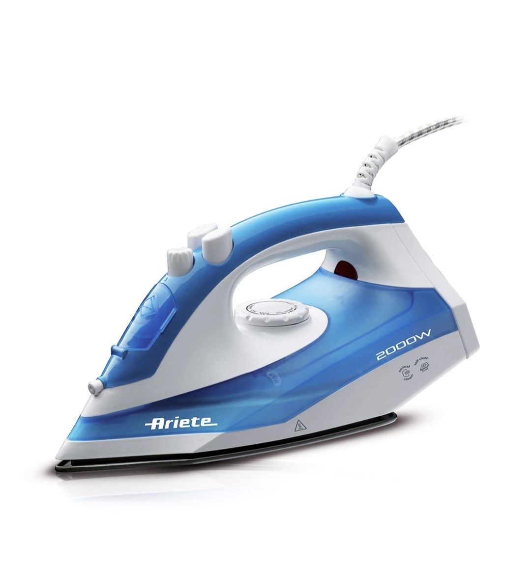 Ютия Ariete Steam Iron 6234, 2000W, 0.25 л, 140 гр/мин, Синя/Бяла