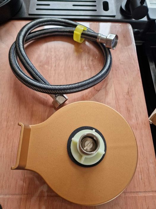 Spalator pahar pentru chiuvete bucatarie gold rose/crom/gold/negru