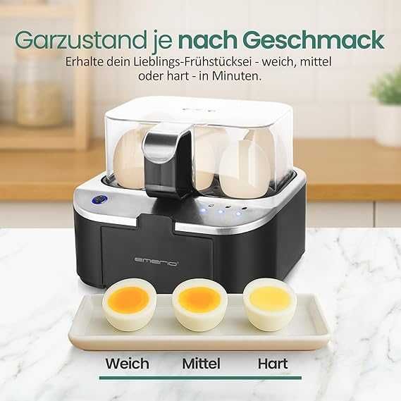 EMERIO Говореща машина за яйца Sieger EB-123177.1 три нива на готвене