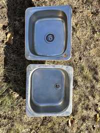 Метална мивка за вграждане със сифон
