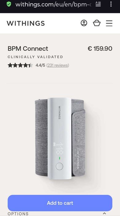 Апарат за кръвно професионален Whitings BPM connect