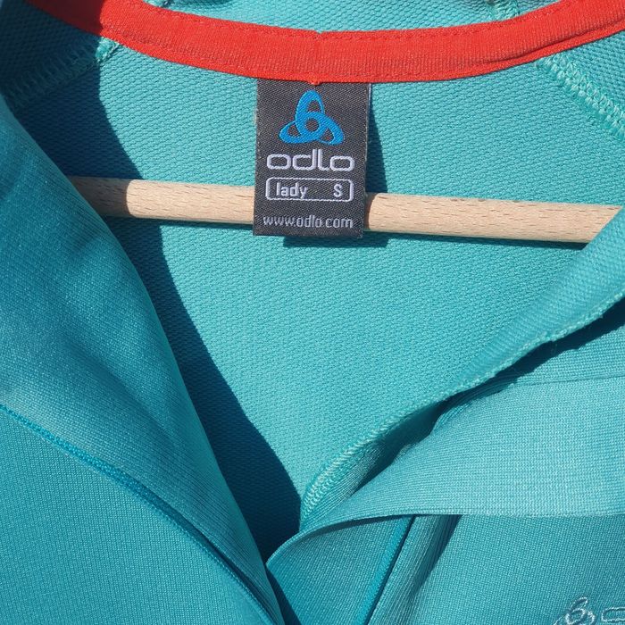 Hanorac sport S, dama, turcoaz, ODLO, maneca lunga