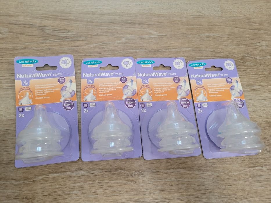 Tetina cu flux mediu, set de 2 bucati, Lansinoh