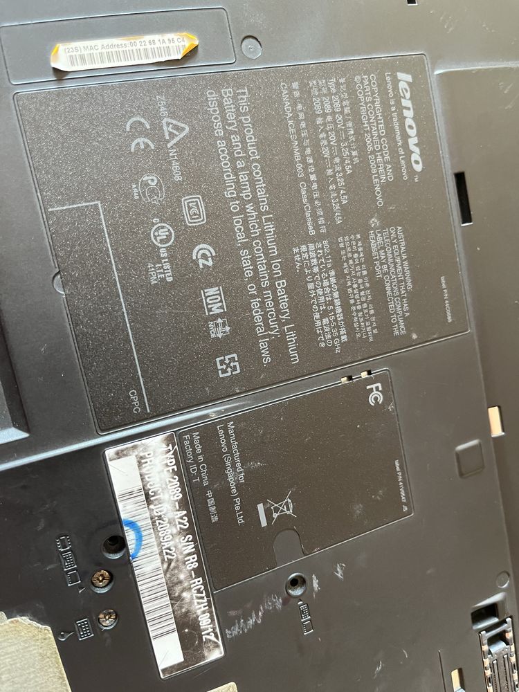 Laptop Lenovo Thinkpad T500