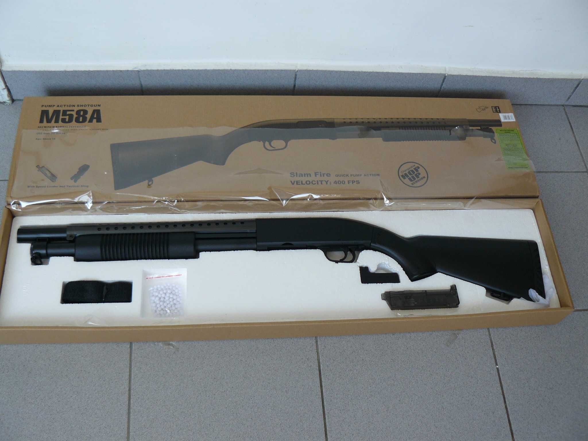 Pusca Shotgun Airsoft,M58 A Mod.Mossberg,Double Eagle,Noua,Arc/Spring