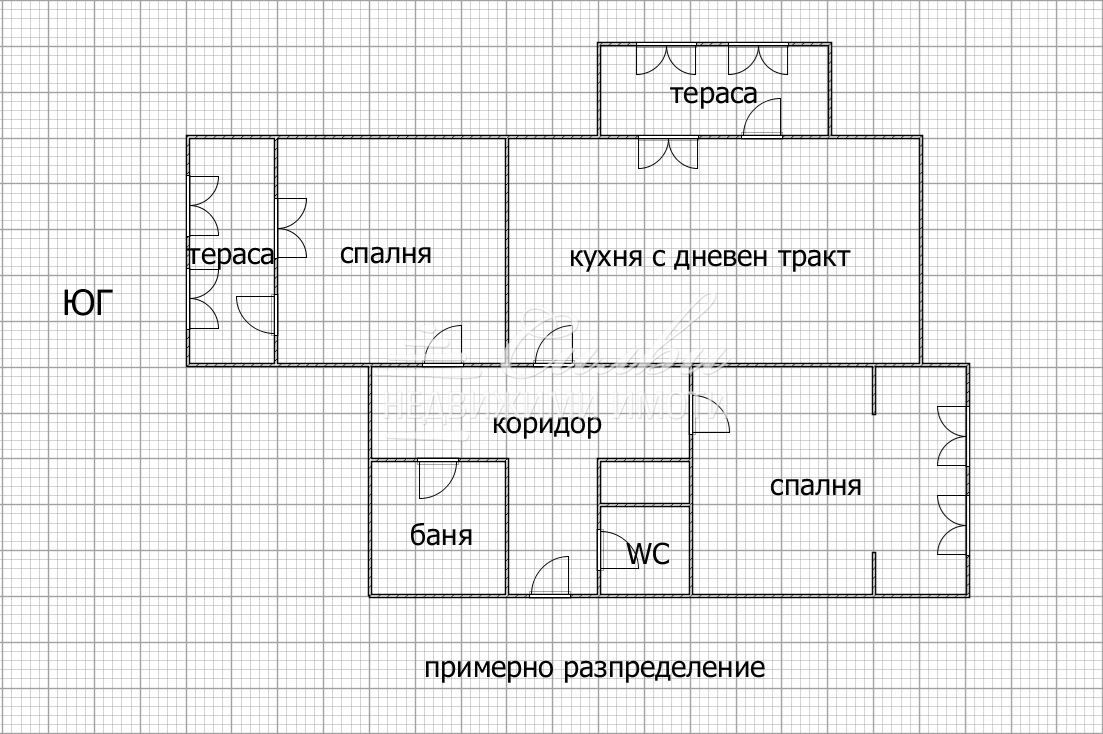 Двустаен ТУХЛЕН апартамент - кв.Добруджански