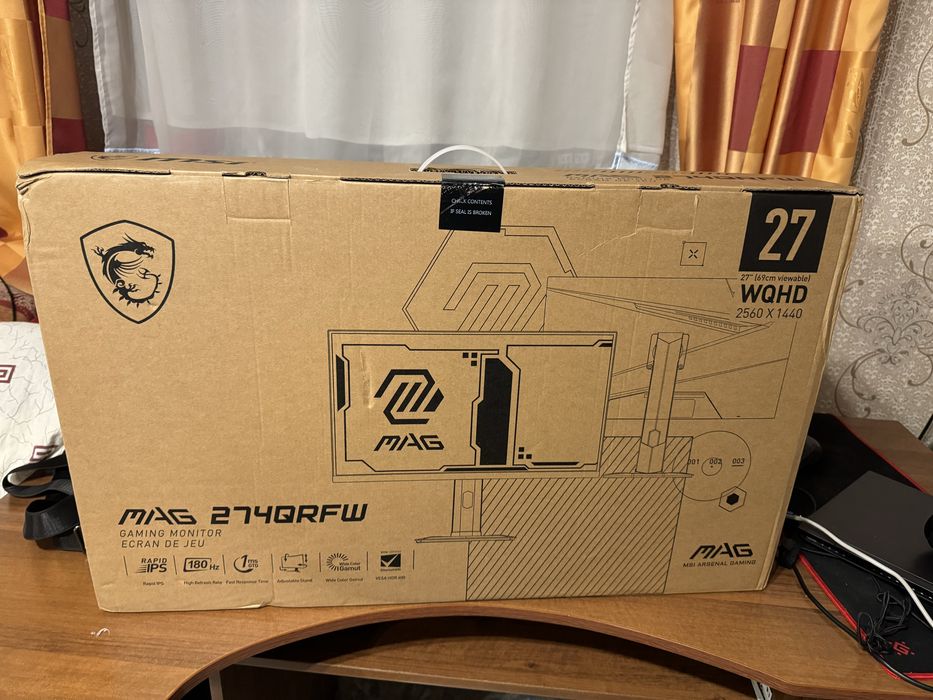 Монитор MSI MAG 274QRFW белый