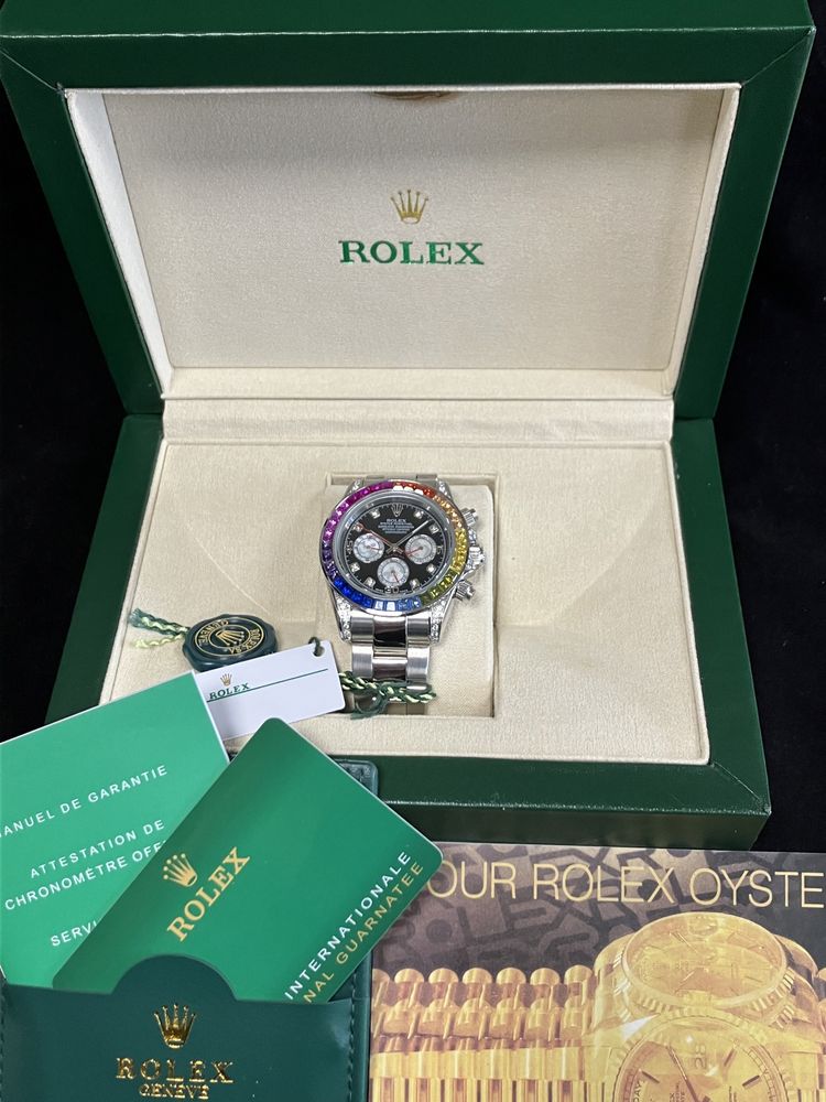 Намаление ! Rolex Custom Diamond  Cosmograph Daytona Rainbow