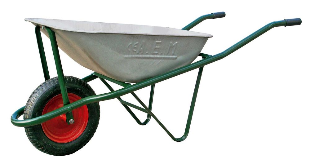 Roaba metalica 70 litri cu roata pneumatica