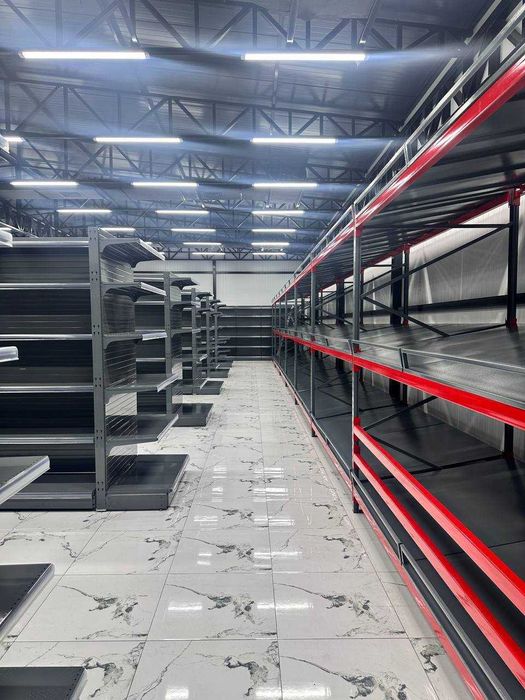 Озик овкат маркет ва доконлар учун полкалар стеллаж прилавкалар металл