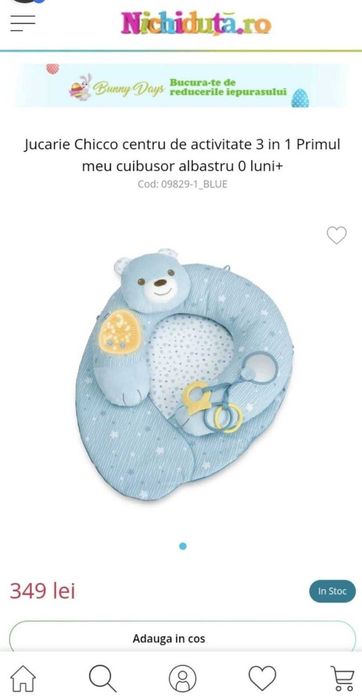 Jucaria Chicco Centru de activitate 3in1-Primul meu cuibusor (0 luni+)