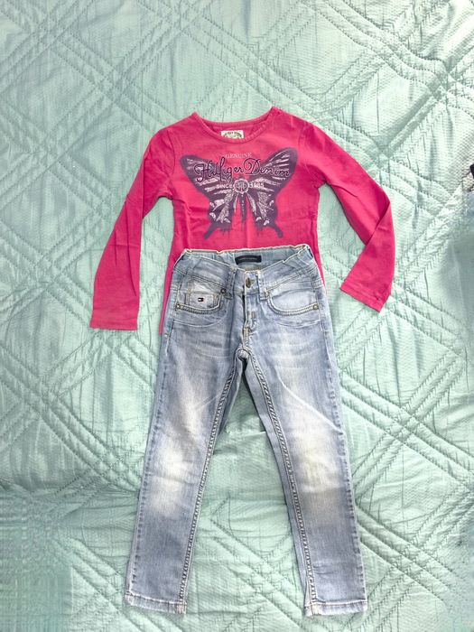 Оригинален блузка и дънки Tommy Hilfiger