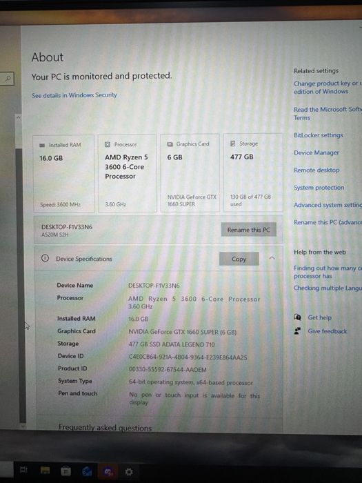 Setup Gaming GTX 1660 Super (6 GB)