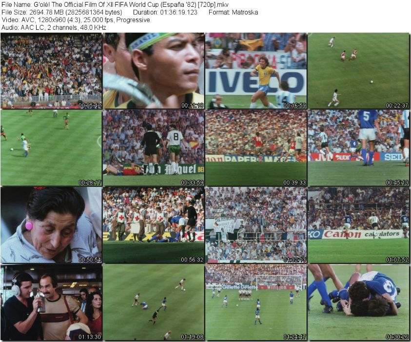 Campionate Mondiale Fotbal Filme Oficiale HD: '78,'82,'86,'90,'94&'98