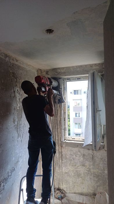 Gaură hotā, carotare, tăiere beton
