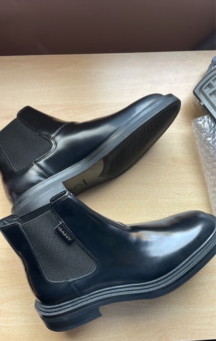 Мъжки кожени обувки боти Gant