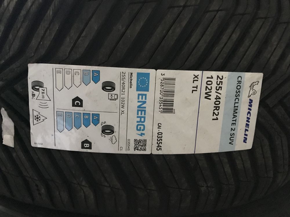 Anvelope michelin cross climate 2 suv 255 40 r21, produs nou