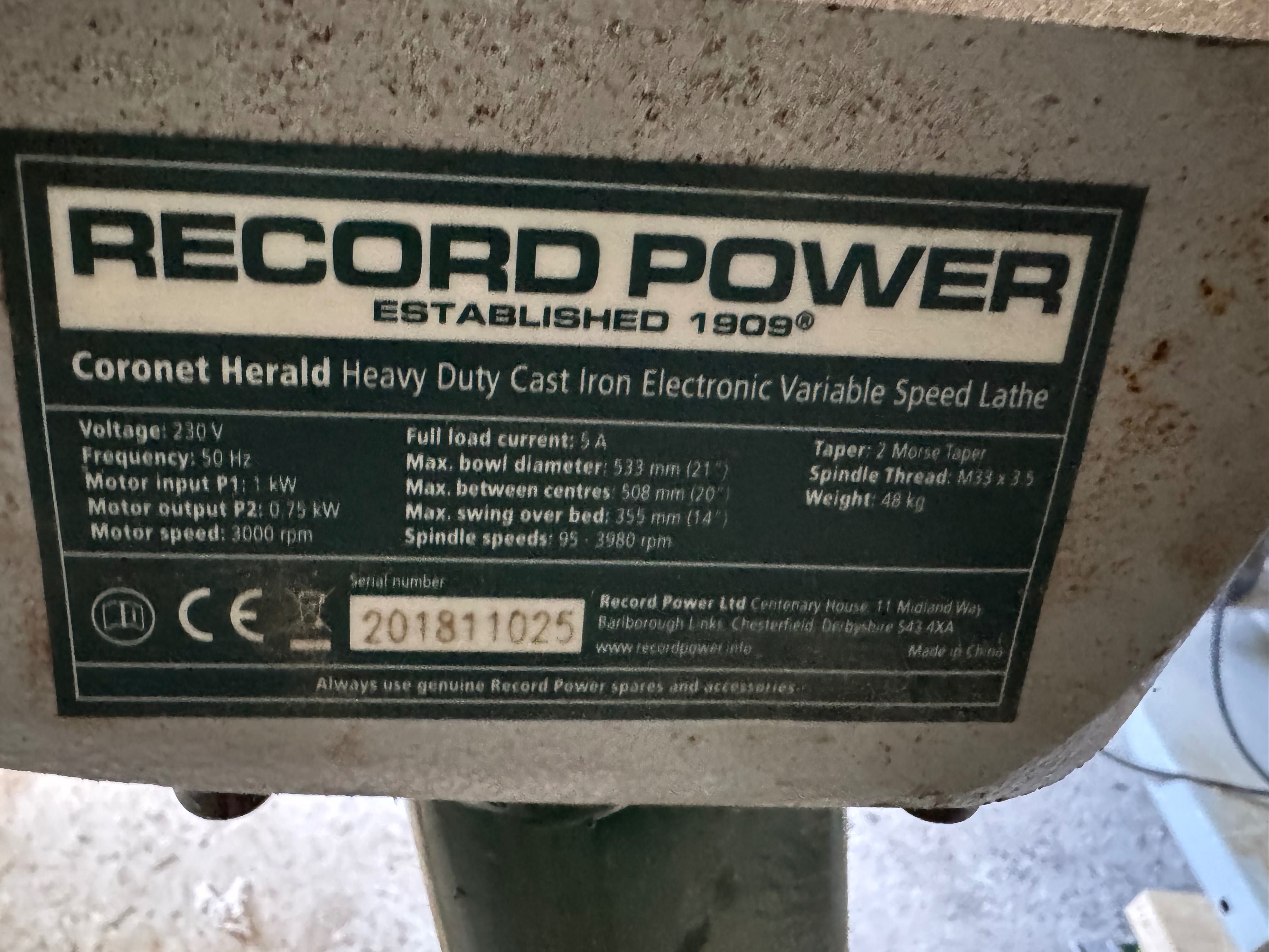 Струг за дърво Coronet Herald Lathe + SC2 Mini Chuck пакет