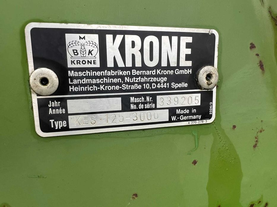 Ротационна фреза Krone – 3 м + скоростна кутия и стойка за сеялка