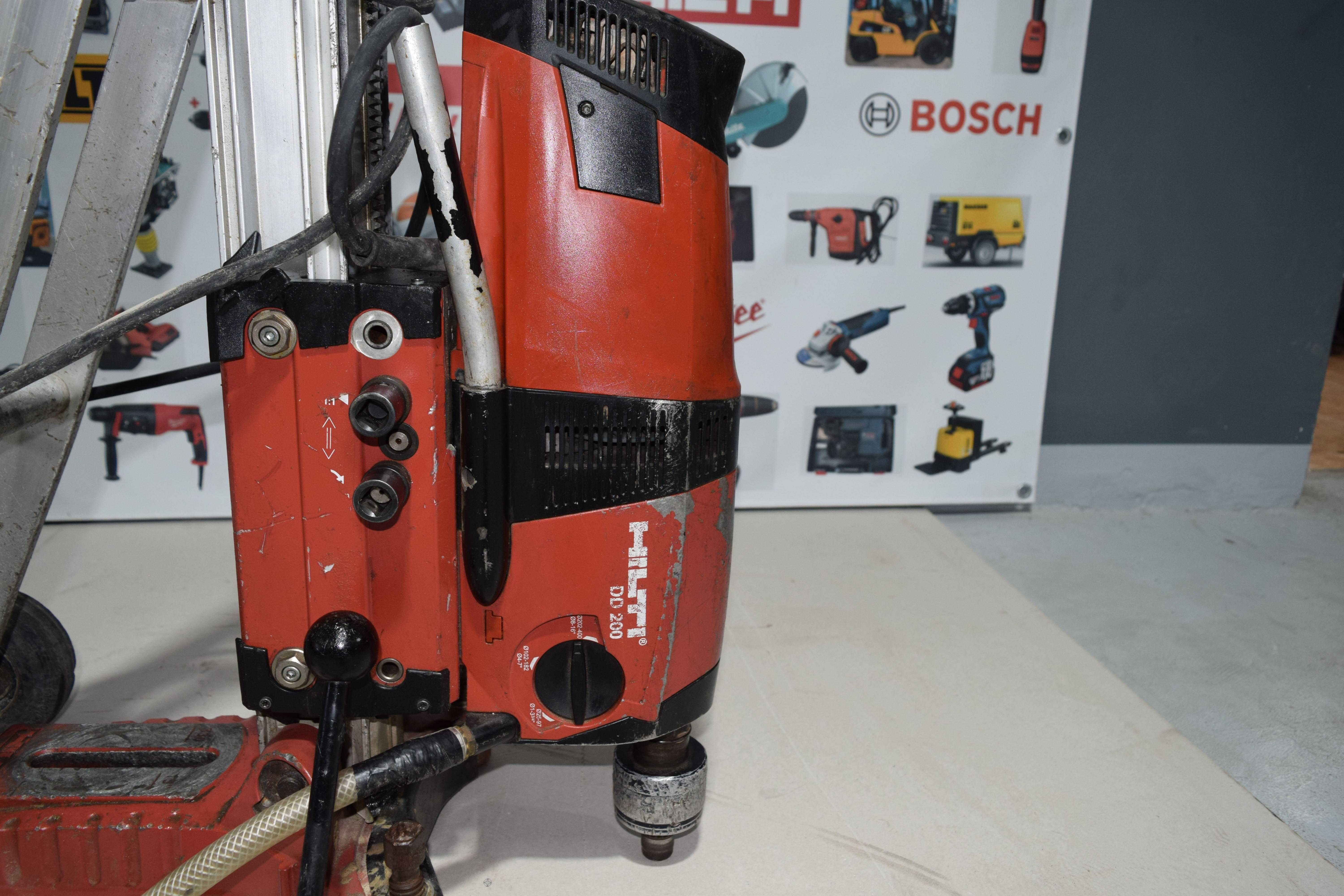 Hilti DD 200 – Mașină de carotat cu stand pe șină