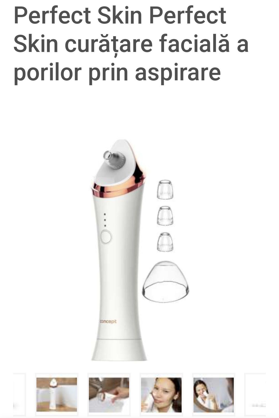 Dispozitiv de curățare a porilor Vacuum Pore Cleanser PO2010