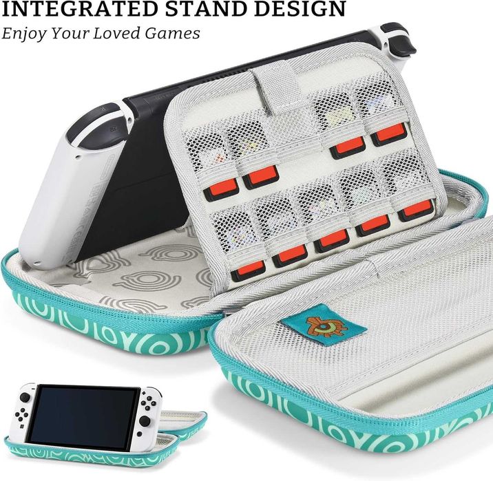 Нов калъф Nintendo Switch кейс с твърда защита и 10 слота за карти