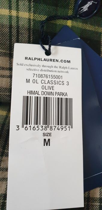 POLO Ralph Lauren Himal Down Wax Parka  M НОВО ОРИГИНАЛ! Мъжко пух яке