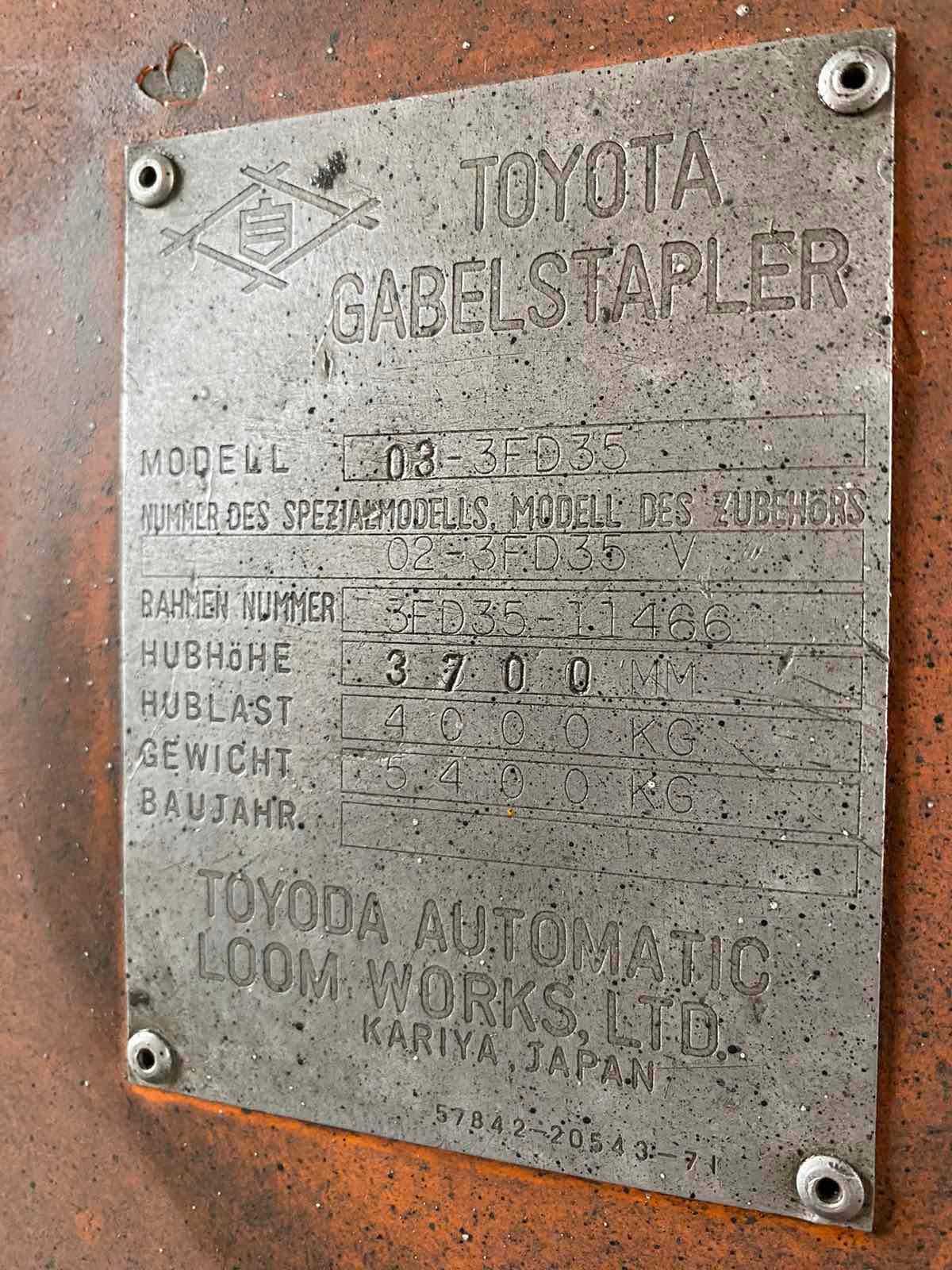 Мотокар Toyota 5.4тона