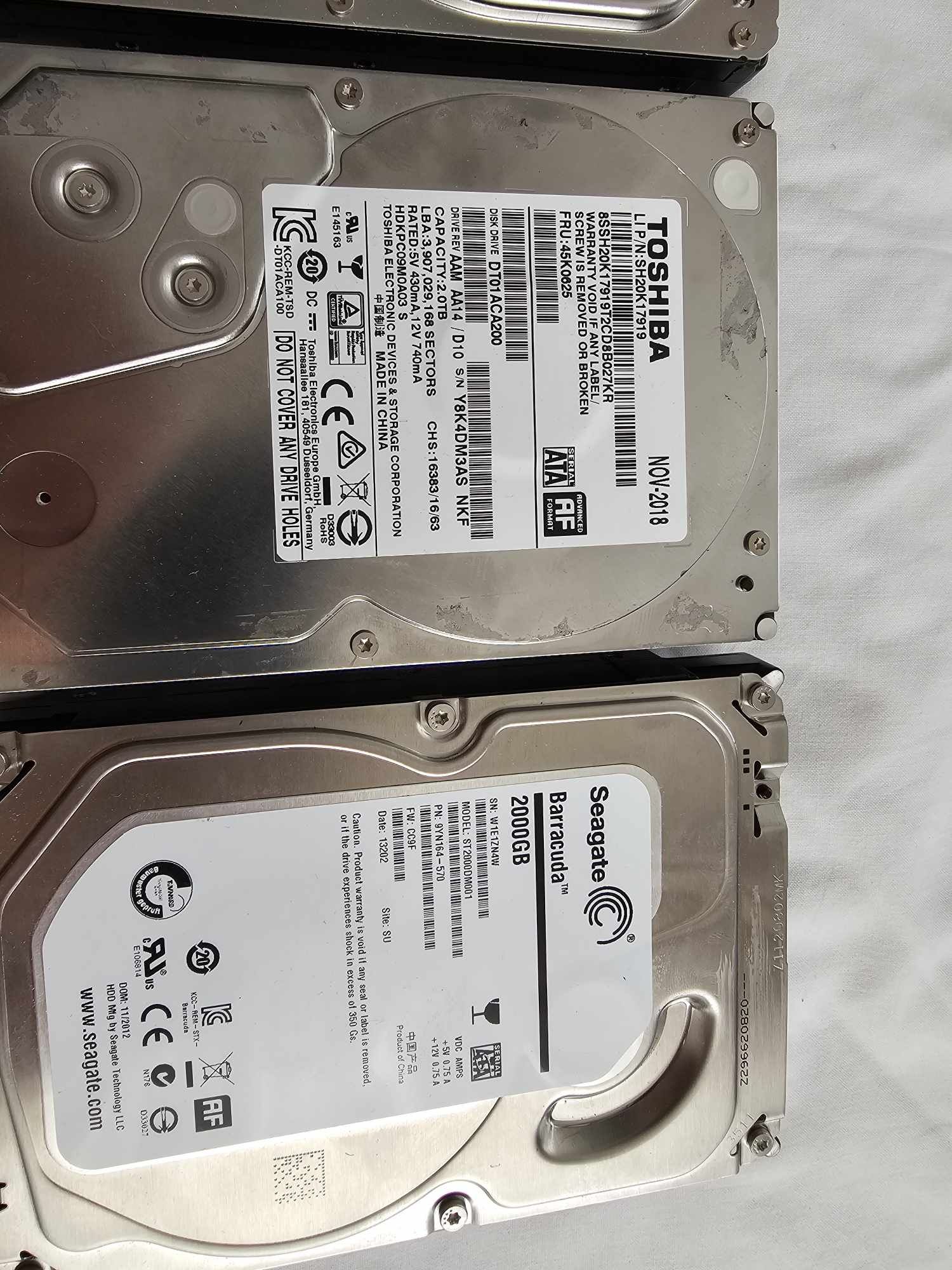 Hard disk 2tb. 1tb