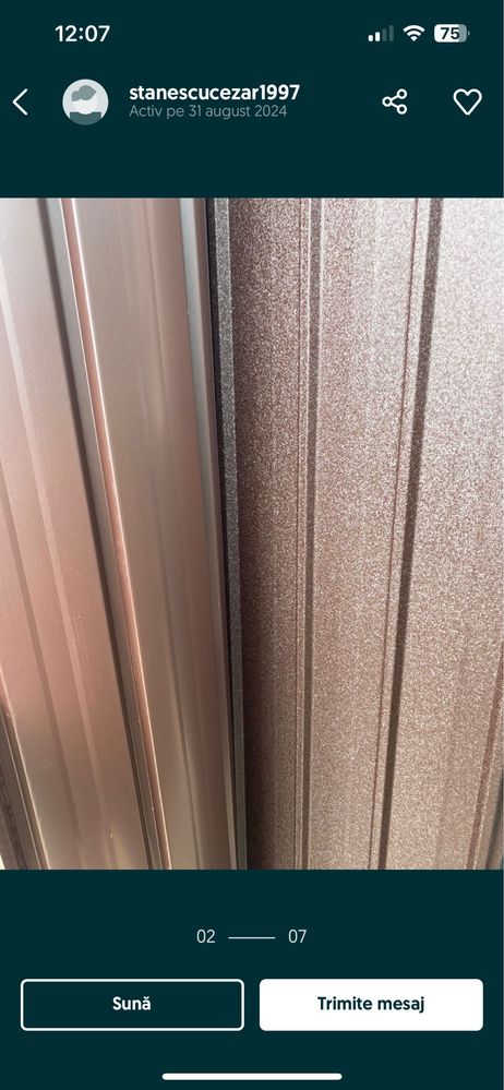 Tabla zinc si color